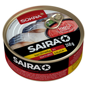 SAIRA Sardinela v rajčatové omáčce 240g