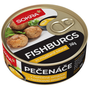 Fishburgs Pečenáče v hořčičné omáčce 240g