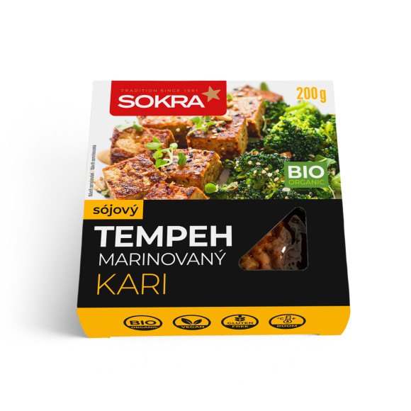 Sójový tempeh marinovaný Kari 200g