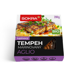 Lupinový tempeh marinovaný Aglio 200g
