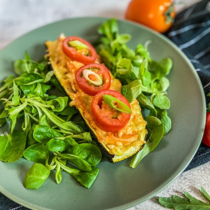 Plněné cukety lososem